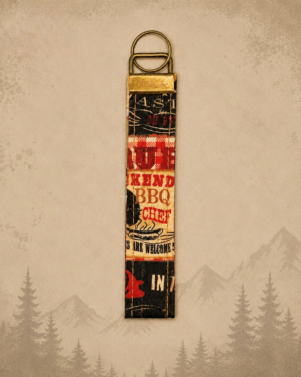 BBQ Print Keychain product view 2