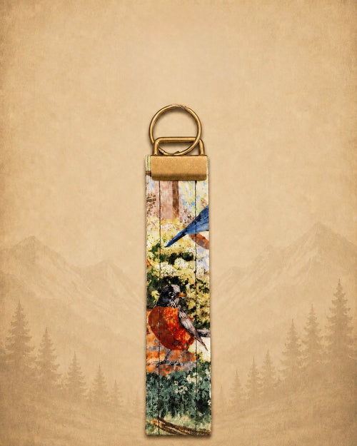 Bird Print Keychain product view 2
