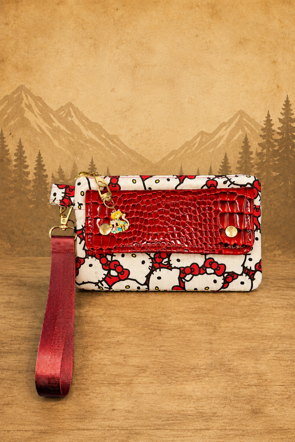 Cute Cat Bow Wrist Wallet product view 2
