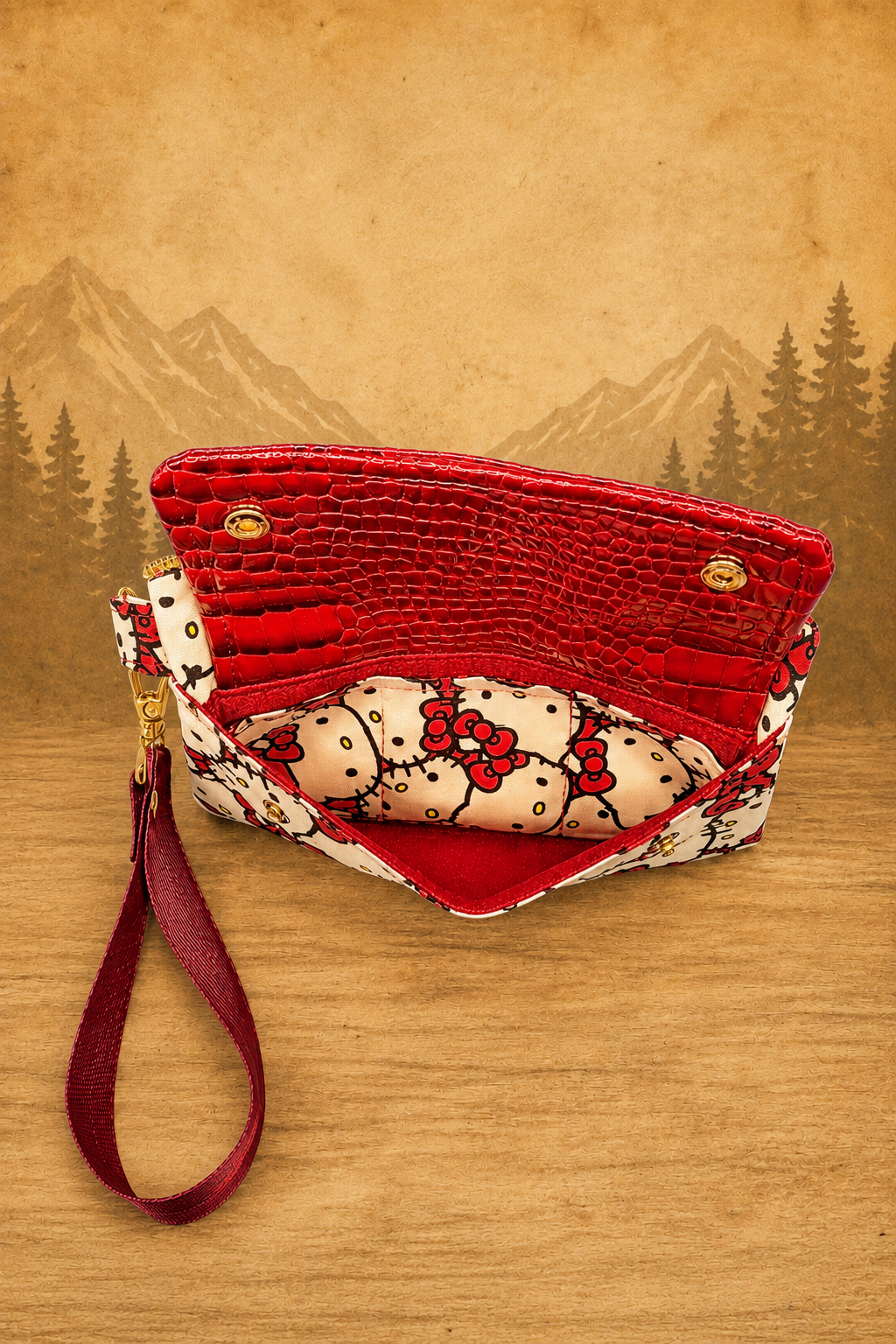 Cute Cat Bow Wrist Wallet product view 4