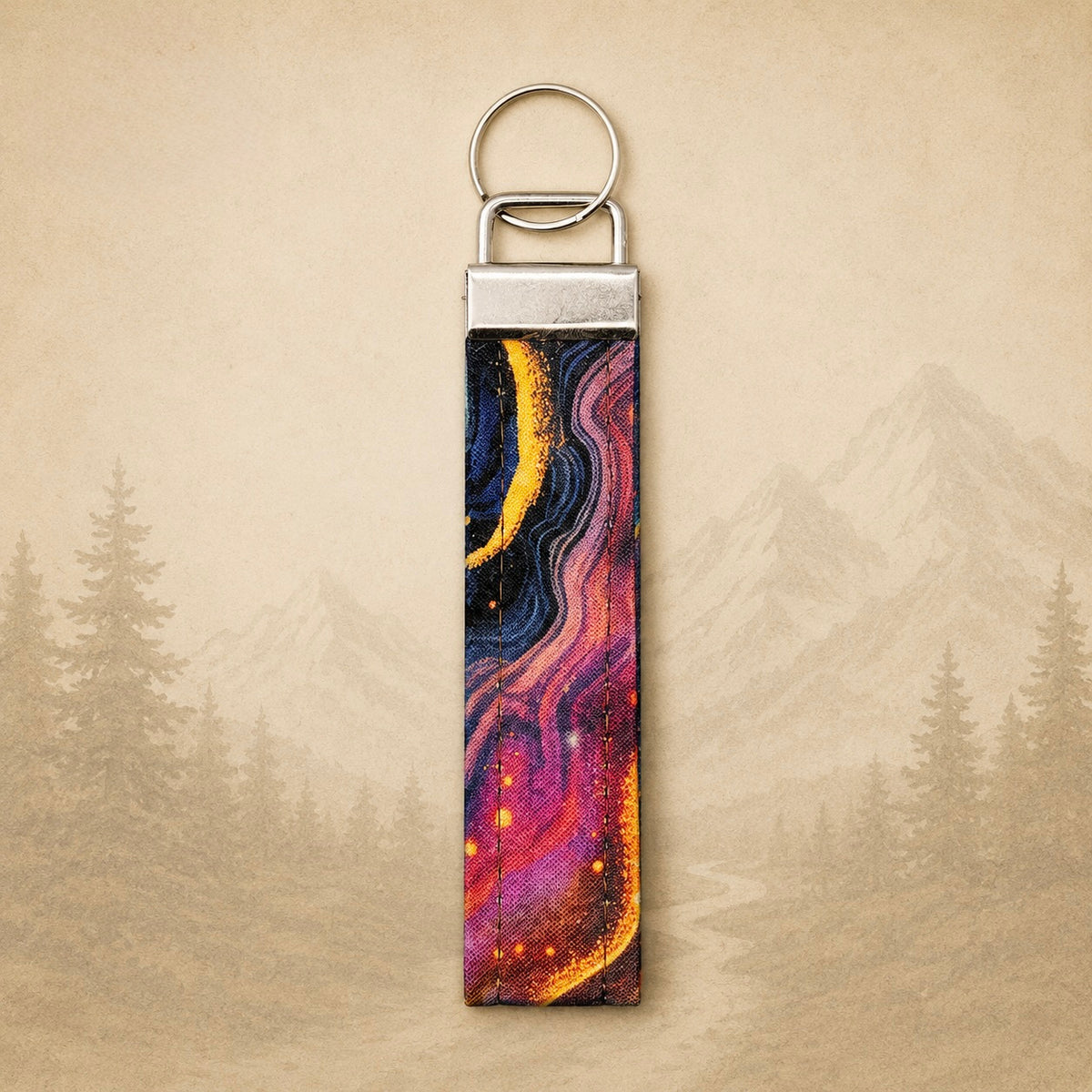 Galaxy Print Keychain product view 2