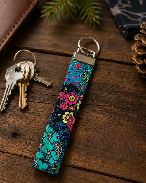 70s Groovy Print Keychain lifestyle view