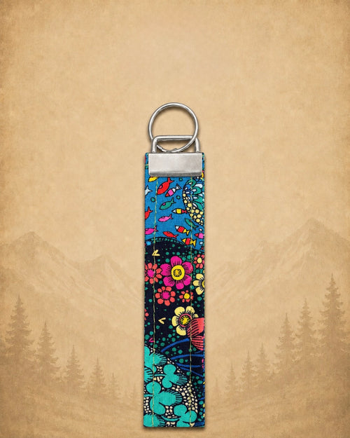 70s Groovy Print Keychain product view 2