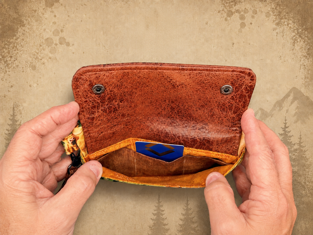 Highland Cow Wrist Wallet product view 5