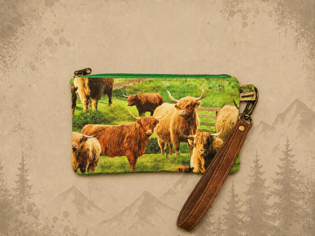 Highland Cow Wrist Wallet product view 3