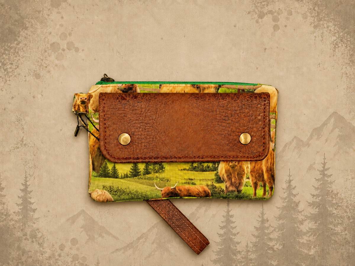 Highland Cow Wrist Wallet product view 2