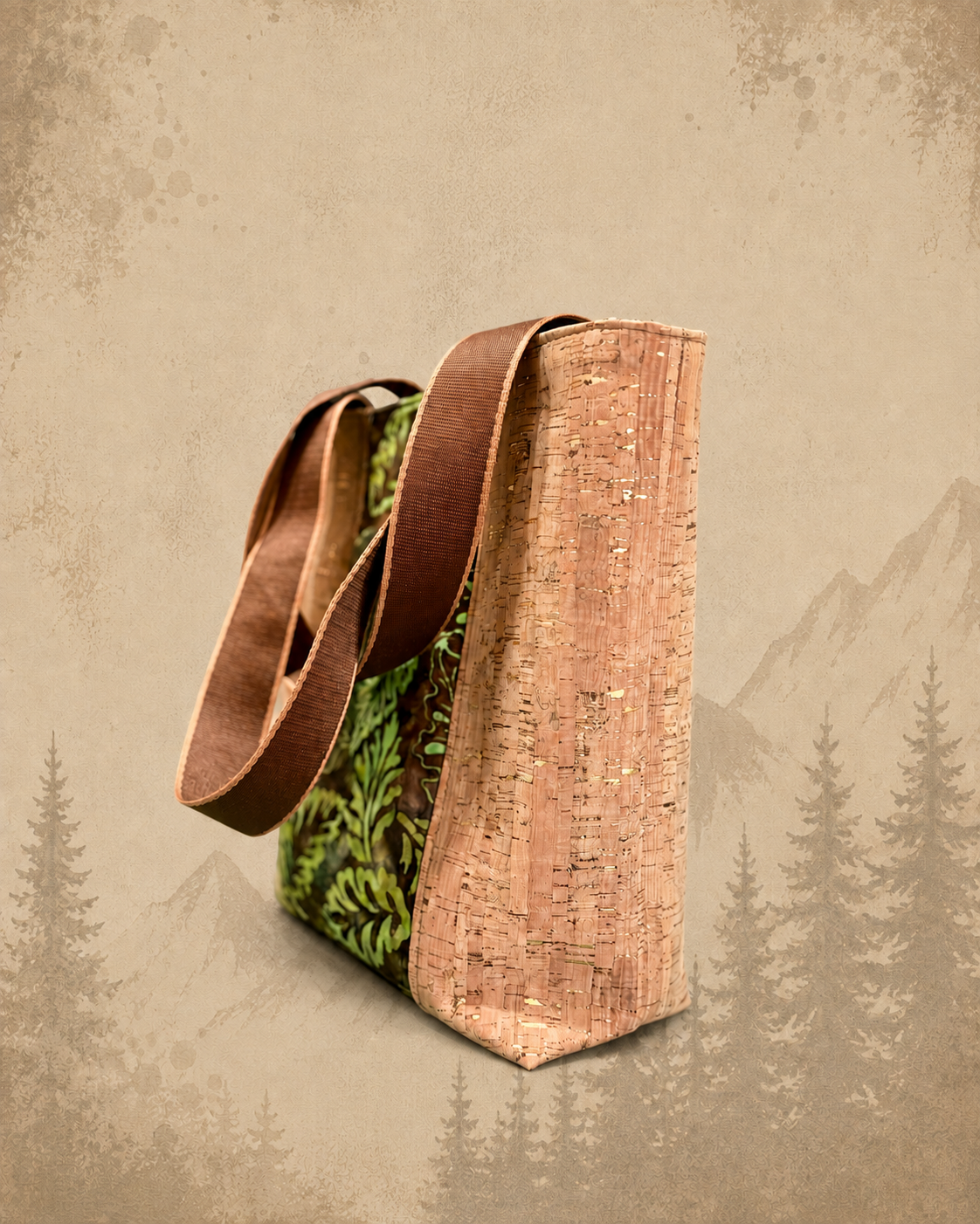 Leaf Print Tote Bag product view 2