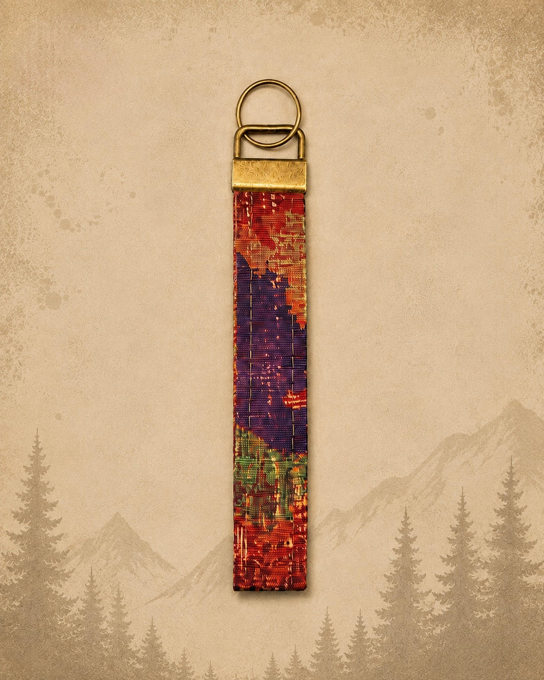 Mosaic Print Keychain product view 2