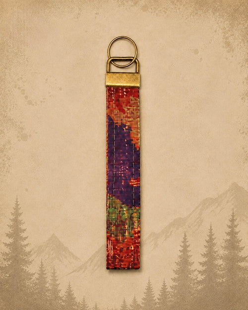 Abstract Print Keychain product view 2