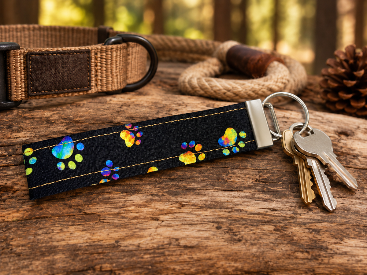 Paw Print Keychain lifestyle view