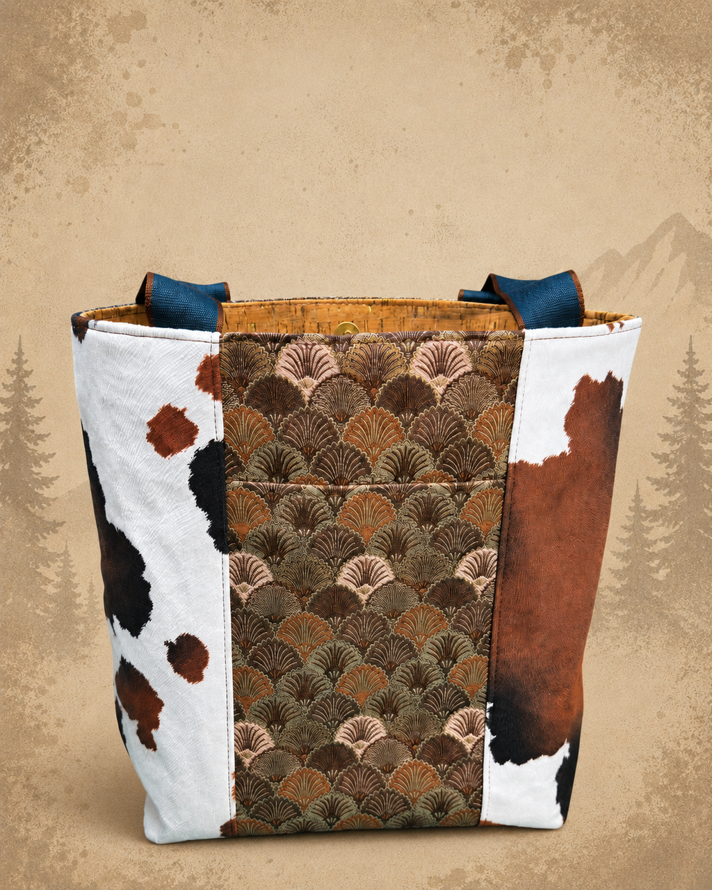 Cow Print Tote Bag product view 3