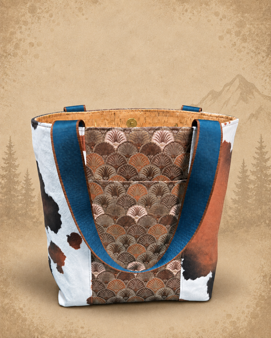 Cow Print Tote Bag product view 2