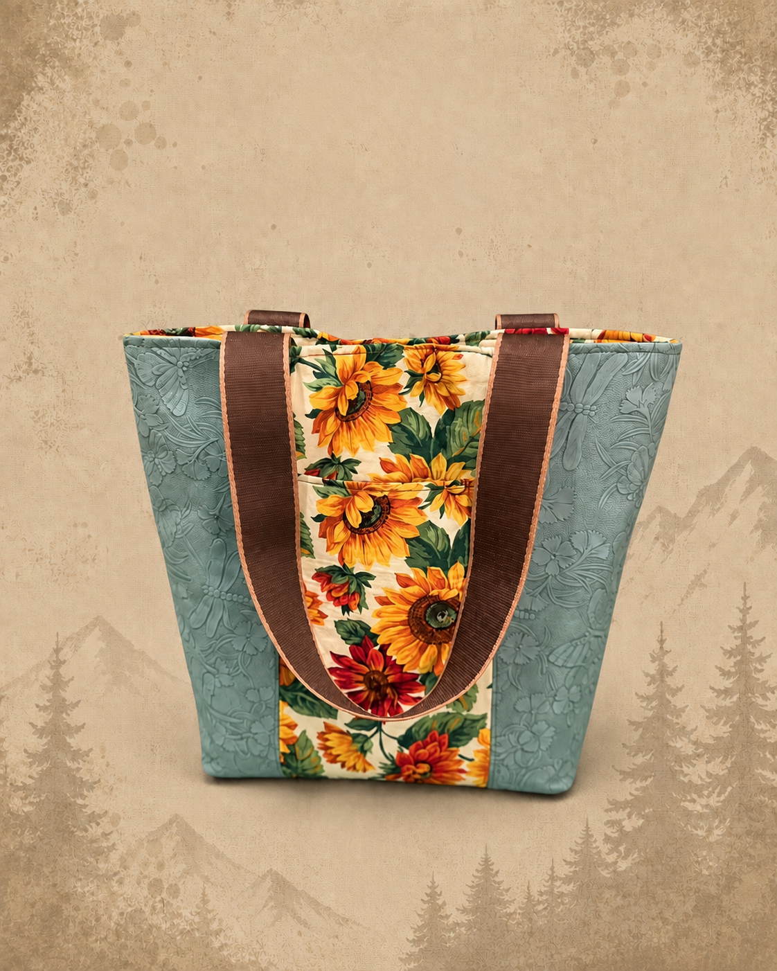 Floral Print Tote Bag product view 2