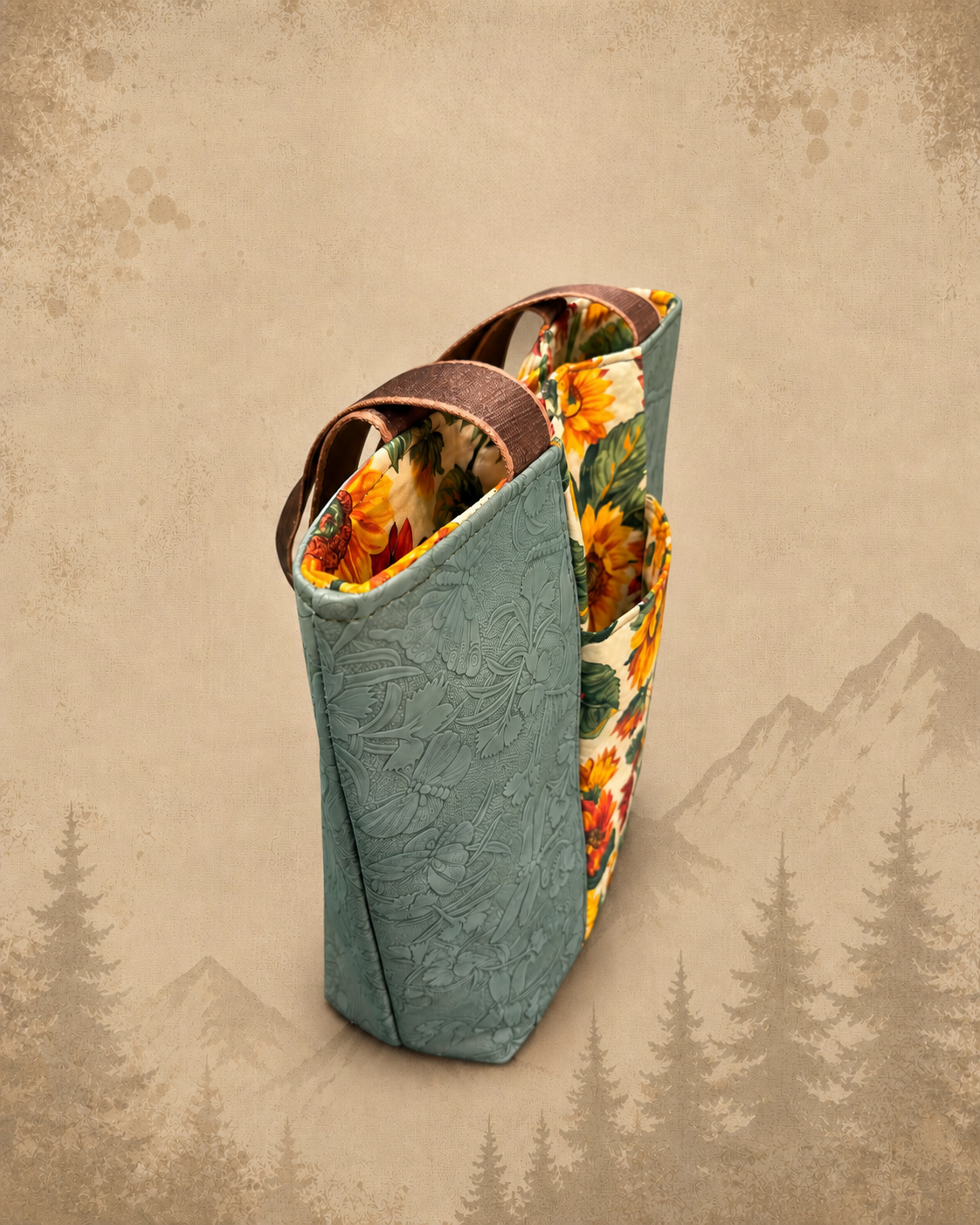 Floral Print Tote Bag product view 3