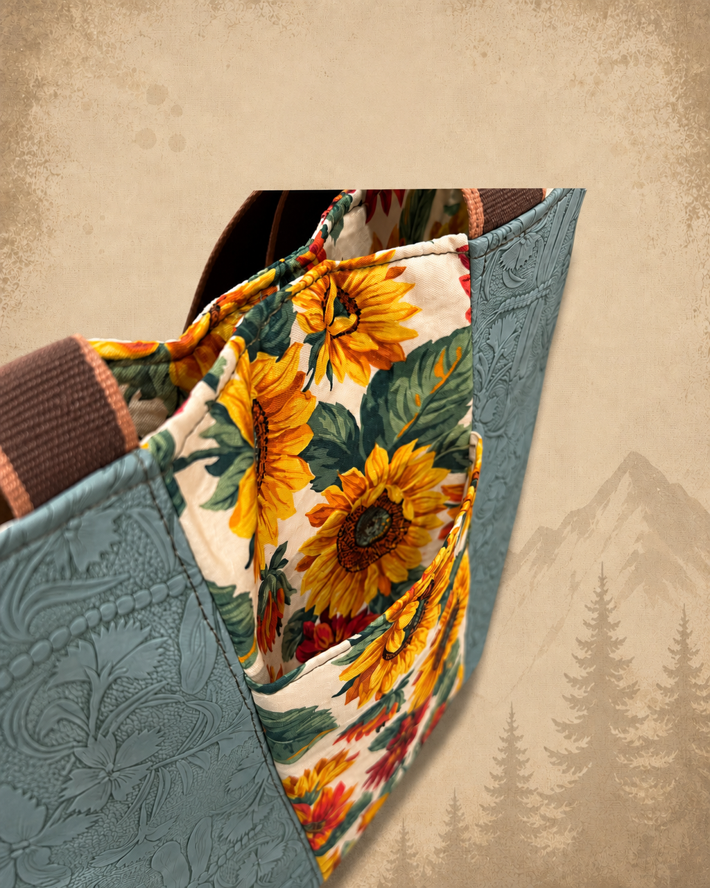 Floral Print Tote Bag product view 5