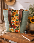 Floral Print Tote Bag lifestyle view