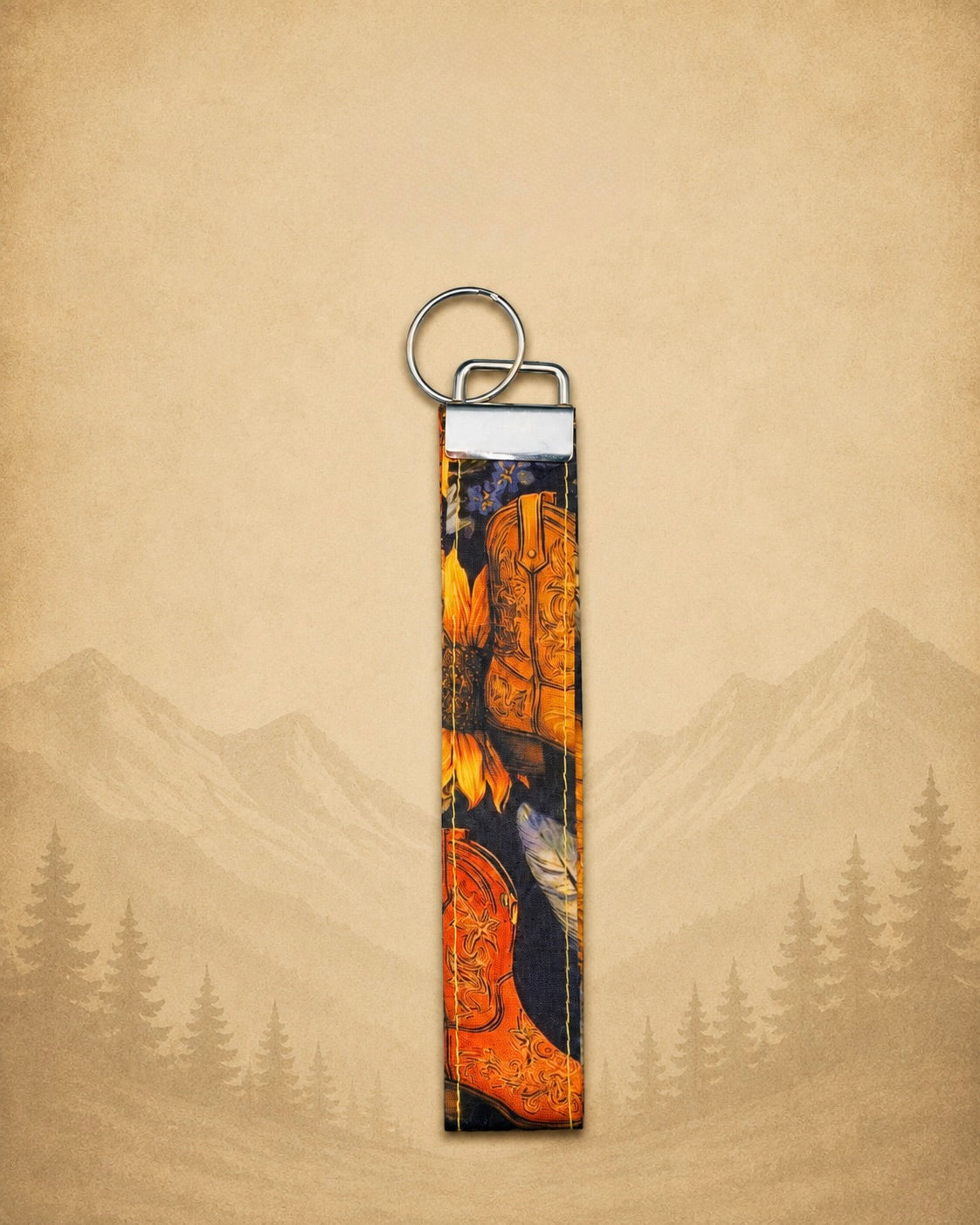 Western Print Keychain product view 2